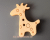 Knopf Holz Giraffe